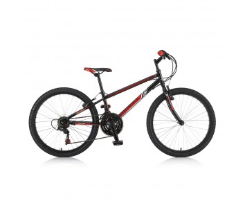 24" Striker Boys 18 speed mountain Bike. Black/Red for ages 7 to 11 years old